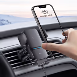 Baseus Wisdom Car Mount Wireless Charger Supporto attivo Telefono cellulare/smartphone Nero - Vista aggiuntiva 5