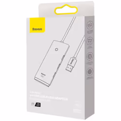 Baseus WKQX030001 hub di interfaccia USB 3.2 Gen 1 (3.1 Gen 1) Type-A 5000 Mbit/s Nero