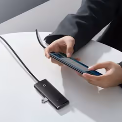 Baseus WKQX030201 hub di interfaccia USB 3.2 Gen 1 (3.1 Gen 1) Type-A Nero - Vista aggiuntiva 5