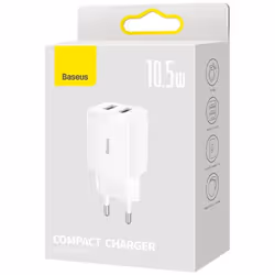 Baseus Compact Universale Bianco AC Interno