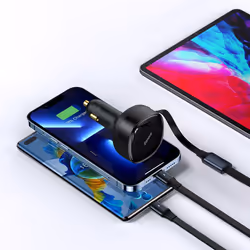 Baseus Enjoyment Smartphone Nero Accendisigari Ricarica rapida Auto - Vista aggiuntiva 8