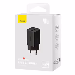 Baseus GaN5 Pro 40W Universale Nero AC Ricarica rapida Interno - Vista aggiuntiva 5