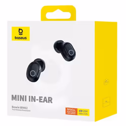 Baseus Bowie WM02 Auricolare True Wireless Stereo (TWS) In-ear Musica e Chiamate Bluetooth Nero - Vista aggiuntiva 5