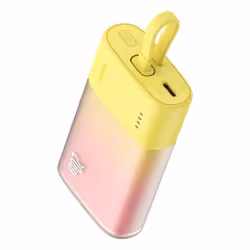 Baseus Popsicle Polimeri di litio (LiPo) 5200 mAh Giallo, Rosa - Vista aggiuntiva 2