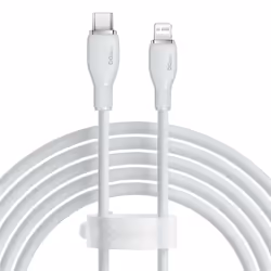 Baseus Pudding, 1,2 m, Lightning, USB C, Maschio, Maschio, Bianco