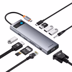 Baseus StarJoy USB tipo-C 5000 Mbit/s Grigio - Vista aggiuntiva 2