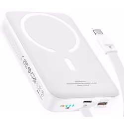 Baseus P1002210B223-00 batteria portatile Polimeri di litio (LiPo) 10000 mAh Carica wireless Bianco - Vista aggiuntiva 4