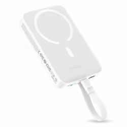 Baseus P1002210B223-00 batteria portatile Polimeri di litio (LiPo) 10000 mAh Carica wireless Bianco - Vista aggiuntiva 5
