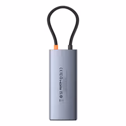 Baseus B00061802813-00 hub di interfaccia USB tipo-C 10000 Mbit/s Grigio - Vista aggiuntiva 4