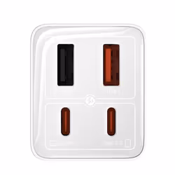 Baseus GAN6 65W ADPTR + 100W C KBL-BYZ Caricabatterie per dispositivi mobili PDA, Tablet, Telefono Bianco AC Auto - Vista aggiuntiva 2