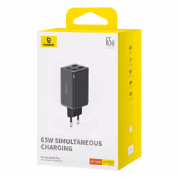 Baseus GAN6 65W ŞARJ+100W C TO C KBL-SYH Caricabatterie per dispositivi mobili Computer portatile, PDA, Tablet Nero USB Auto