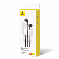 Baseus ENCOK CZ11 WİRED EARPHONES CLUSTER BLACK cuffia e auricolare Cablato In-ear Chiamate/Musica/Sport/Tutti i giorni Nero - Vista aggiuntiva 4