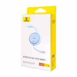 Baseus FREE2DRAW MİNİ RETRACTABLE CHARGİNG CABLE TYPE-C TO TYPE-C 100W 1M GALAXY BLUE cavo USB USB 3.2 Gen 2 (3.1 Gen 2) USB C 2 x USB C Blu - Vista aggiuntiva 4