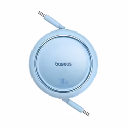 Baseus FREE2DRAW MİNİ RETRACTABLE CHARGİNG CABLE TYPE-C TO TYPE-C 100W 1M GALAXY BLUE cavo USB USB 3.2 Gen 2 (3.1 Gen 2) USB C 2 x USB C Blu - Vista aggiuntiva 5