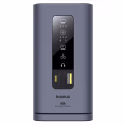 Baseus B00568101813-01 replicatore di porte e docking station per laptop Cablato USB 3.2 Gen 1 (3.1 Gen 1) Type-C Grigio - Vista aggiuntiva 3