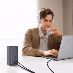Baseus B00568101813-01 replicatore di porte e docking station per laptop Cablato USB 3.2 Gen 1 (3.1 Gen 1) Type-C Grigio - Vista aggiuntiva 7