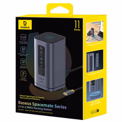 Baseus B00568101813-01 replicatore di porte e docking station per laptop Cablato USB 3.2 Gen 1 (3.1 Gen 1) Type-C Grigio - Vista aggiuntiva 8