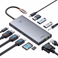 Baseus PortalJoy USB tipo-C 10000 Mbit/s Grigio - Vista aggiuntiva 4