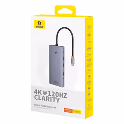 Baseus PortalJoy USB tipo-C 10000 Mbit/s Grigio - Vista aggiuntiva 5