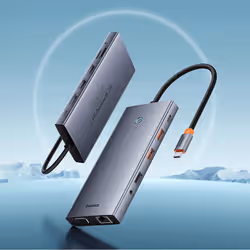 Baseus PortalJoy USB tipo-C 10000 Mbit/s Grigio - Vista aggiuntiva 7