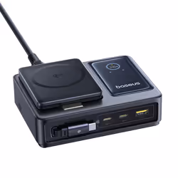 Baseus Nomos Universale Nero AC Carica wireless Ricarica rapida Interno - Vista aggiuntiva 5