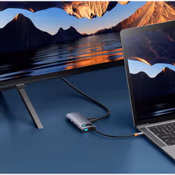 Baseus USB tipo-C 5000 Mbit/s Grigio - Vista aggiuntiva 7