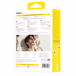 Baseus Encok CZ19 Auricolari con filo Bianco - Vista aggiuntiva 7