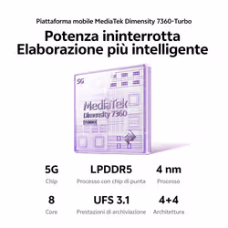VIVO V70lite Fe 17,4 cm (6.83") Doppia SIM Android 16.0 5G USB tipo-C 8 GB 512 GB 7000 mAh Viola - Vista aggiuntiva 7