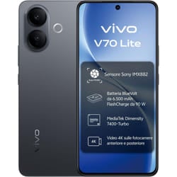 VIVO V70 Lite 5G 17,2 cm (6.77") Android 16.0 USB tipo-C 6 GB 256 GB 6500 mAh Nero