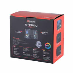 Xtrike Me RGB Stereo 2.0 Channel Speakers - Vista aggiuntiva 4