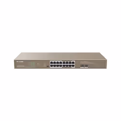 IP-COM Networks G1118P-16-250W, Non gestito, Gigabit Ethernet (10/100/1000), Supporto Power over Ethernet (PoE), Montaggio ra ...
