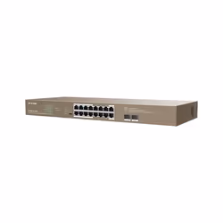IP-COM Networks G1118P-16-250W switch di rete Non gestito Gigabit Ethernet (10/100/1000) Supporto Power over Ethernet (PoE) Marrone