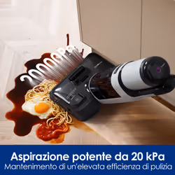 Tineco FloorOne i5 Stretch PLUS Lavapavimenti aspirapolvere senza fili, Design reclinabile a 180°, aspirazione 20000 Pa, zero grovigli, auto-pulizia - Vista aggiuntiva 3