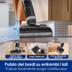 Tineco FloorOne i5 Stretch PLUS Lavapavimenti aspirapolvere senza fili, Design reclinabile a 180°, aspirazione 20000 Pa, zero grovigli, auto-pulizia - Vista aggiuntiva 7