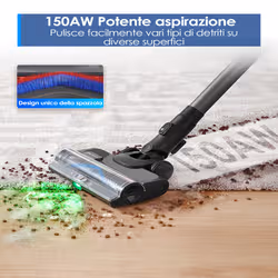Tineco Pure One S50 aspirapolvere senza filo Blu, Nero, Grigio Senza sacchetto - Vista aggiuntiva 4