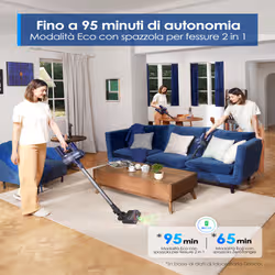 Tineco Pure One S50 aspirapolvere senza filo Blu, Nero, Grigio Senza sacchetto - Vista aggiuntiva 8