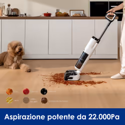 Tineco FLOOR ONE S5 MAX Aspirapolvere Lavapavimenti aspirapolvere senza fili, Design reclinabile a 180°, aspirazione 22000 Pa, zero grovigli, 50 minuti di autonomia, auto-pulizia FlashDry a 85°C - Vista aggiuntiva 3