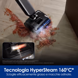 Tineco Floor One S9 Artist Steam Pro Aspirapolvere verticale Batteria Secco e bagnato Senza sacchetto Nero, Argento - Vista aggiuntiva 3