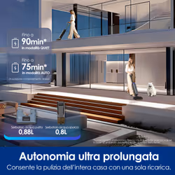 Tineco Floor One S9 Artist Steam Pro Aspirapolvere verticale Batteria Secco e bagnato Senza sacchetto Nero, Argento - Vista aggiuntiva 6