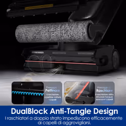 Tineco Floor One S9 Artist Steam Pro Aspirapolvere verticale Batteria Secco e bagnato Senza sacchetto Nero, Argento - Vista aggiuntiva 7