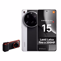 Xiaomi 15 Ultra Silver con Photography Kit, 17,1 cm (6.73"), 3200 x 1440 Pixel, 16 GB, 512 GB, 50 MP, Nero, Argento