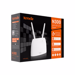 Tenda N300 router wireless Fast Ethernet Banda singola (2.4 GHz) 4G Bianco - Vista aggiuntiva 4