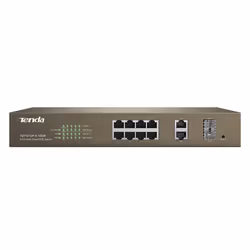 Tenda TEF1210P-8-150W Fast Ethernet (10/100) Supporto Power over Ethernet (PoE) Grigio