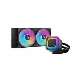 DeepCool LE240 V2, Raffreddatore di liquidi tutto in uno, 12 cm, Nero