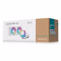 DeepCool LE240 V2 Processore Raffreddatore di liquidi tutto in uno 12 cm Bianco - Vista aggiuntiva 6