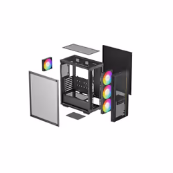 DeepCool MATREXX 55 MESH V4 C Midi Tower Nero - Vista aggiuntiva 4