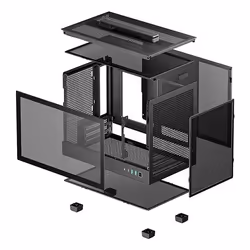 DeepCool CH160 Small Form Factor (SFF) Nero - Vista aggiuntiva 4