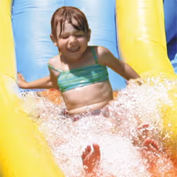 Castello Giostra Gonfiabile Parco Acquatico con Pompa Inclusa Happy Hop - Vista aggiuntiva 4