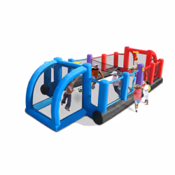 HappyHop Gonfiabile calcetto, 3 anno/i, Nero, Blu, Rosso