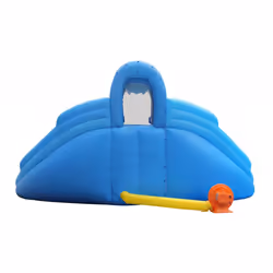 Castello Giostra Gonfiabile Acquatico Shark Splash Center con Pompa Happy Hop